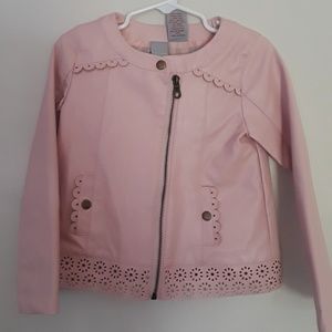 Tahari Toddler Faux Leather Jacket